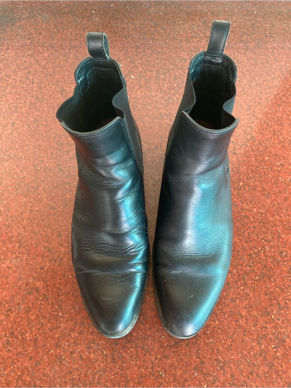 Men's Black Leather Chelsea Ankle Boots